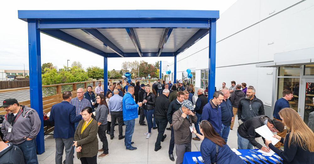 Guests attend manufacturing headquarters grand opening