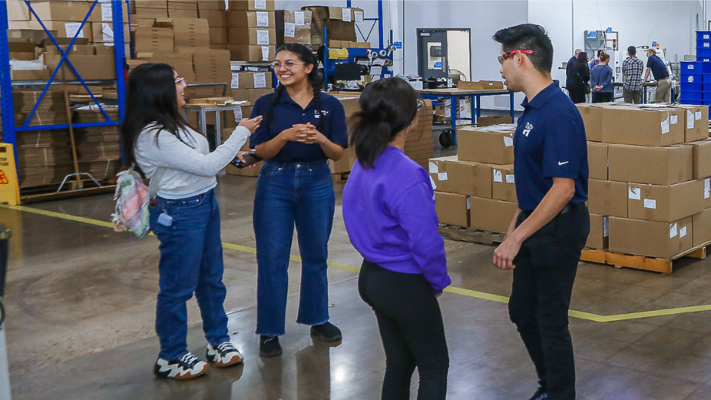 Hirsh employees show their friends and family their new headquarters