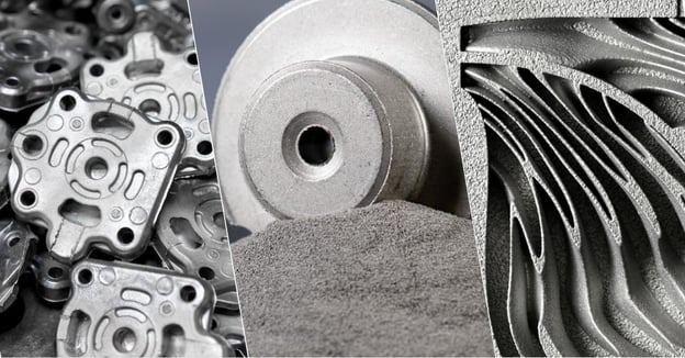 Comparison of castings, powder metallurgy, and additive