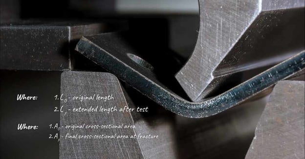 Sheet metal bent into shape by machine