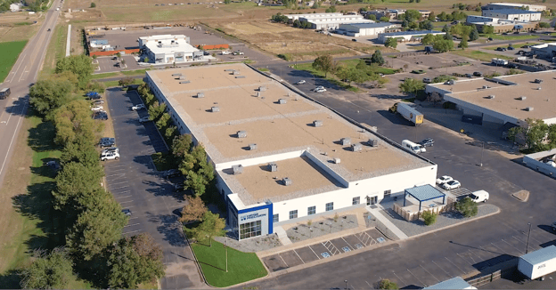 Drone shot of Hirsh Precision HQ
