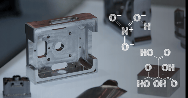 Titanium component ready for passivation