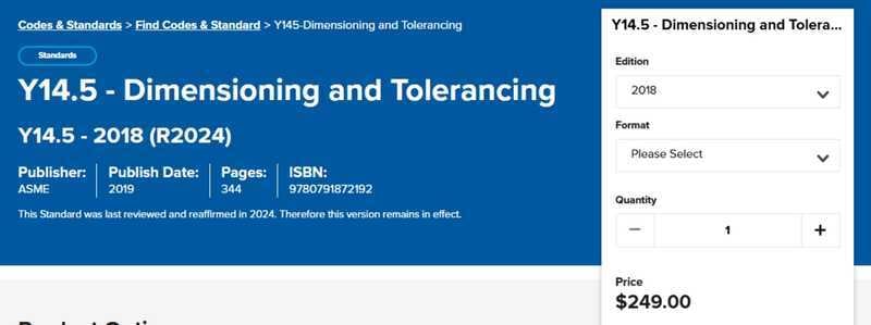 Y14.5 Dimensioning and Tolerancing