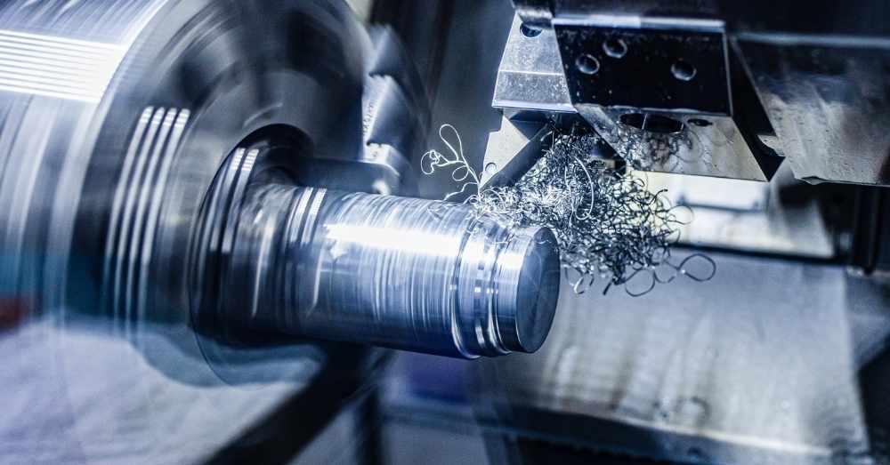 Cutting tool applied to a lathe part