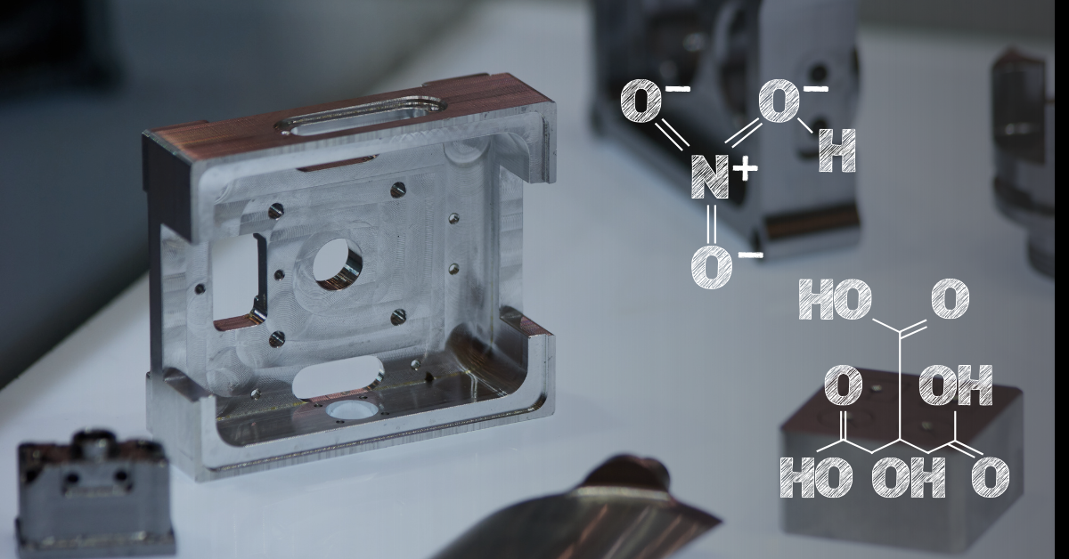 Titanium component ready for passivation